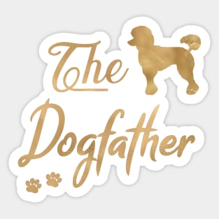 Poodle Dogfather Sticker